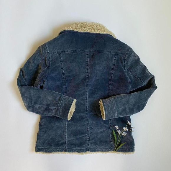 Y2K blue corduroy coat - Picture 2 of 7